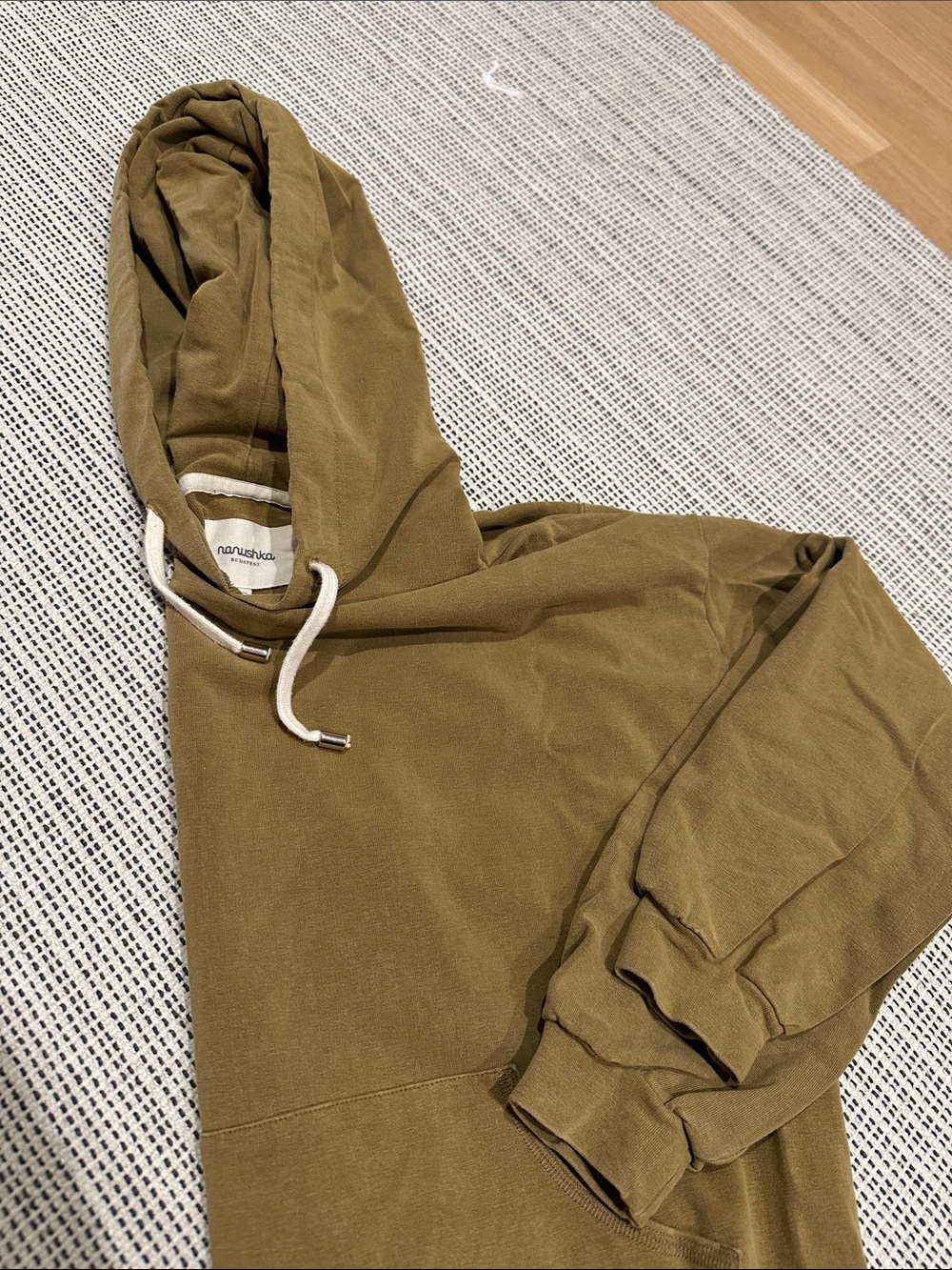 Nanushka Olive Green Hoodie Sweatshirt